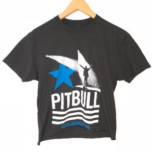 Pitbull Band 2013 tour T-shirt Top Black S